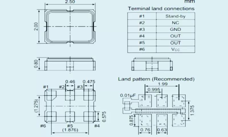 SMD-Quarzoszillatoren Differenzausgang
