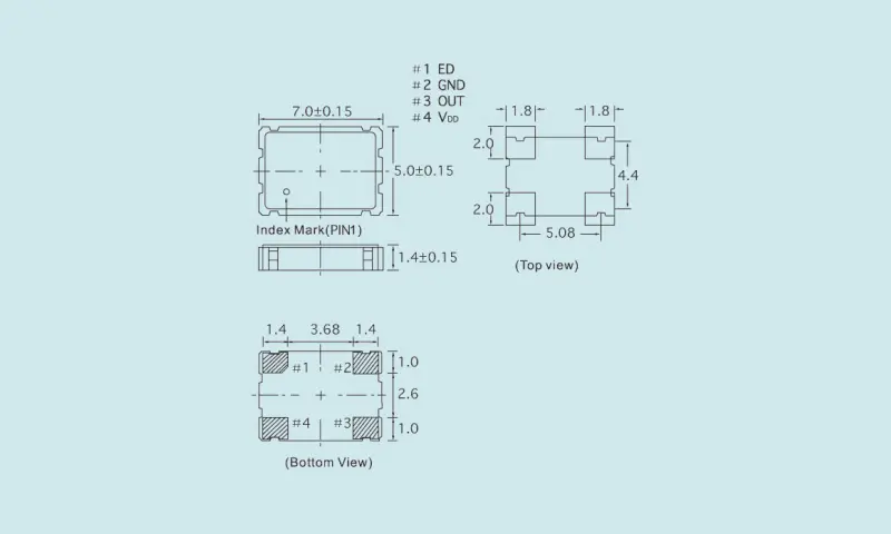 Quarzkristallresonator OSC 3,2&times;2,5